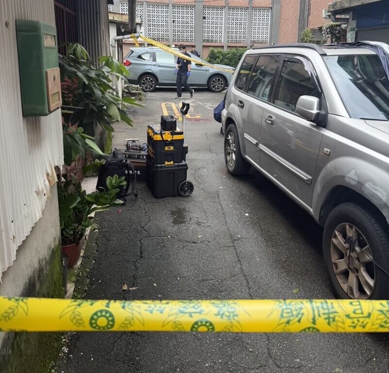 The scene of the shooting in Taipei. Photo courtesy of local authorities