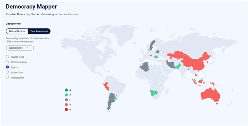 Screenshot from International IDEA's website
