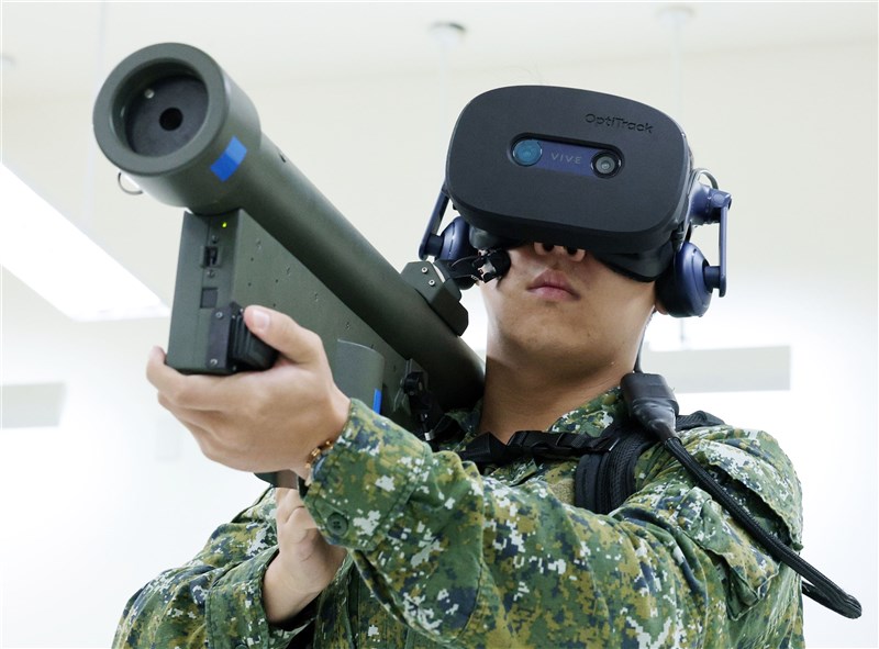 Army personnel demonstrate the use of Stinger missile systems in Kaohsiung on Tuesday. CNA photo Sept. 22, 2026