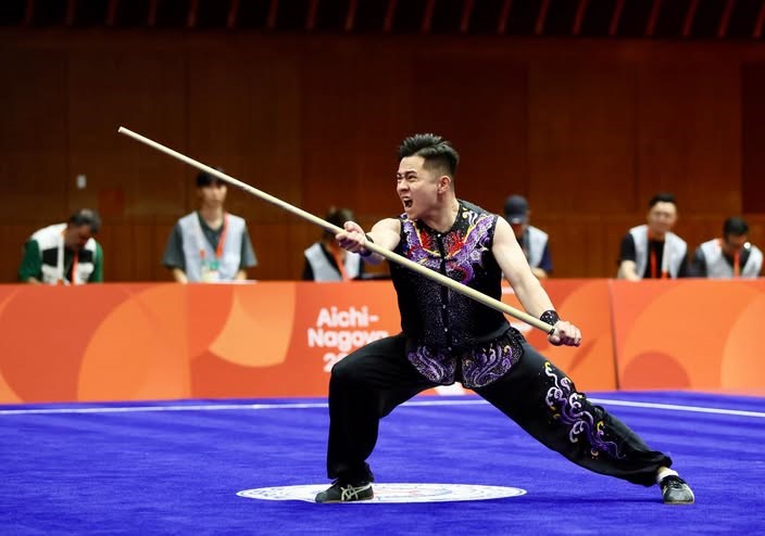 Taiwanese wushu athlete Liu Chang-min. Photo taken from TSNA's post