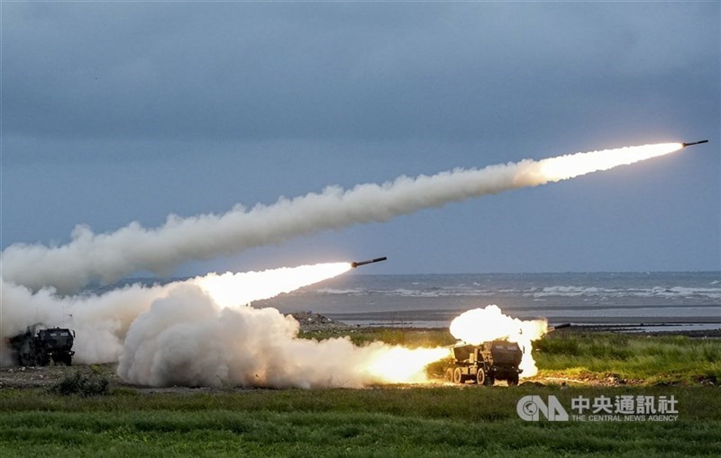 HIMARS (High Mobility Artillery Rocket System) launch M28 reduced-range rockets during a recent drill. CNA file photo