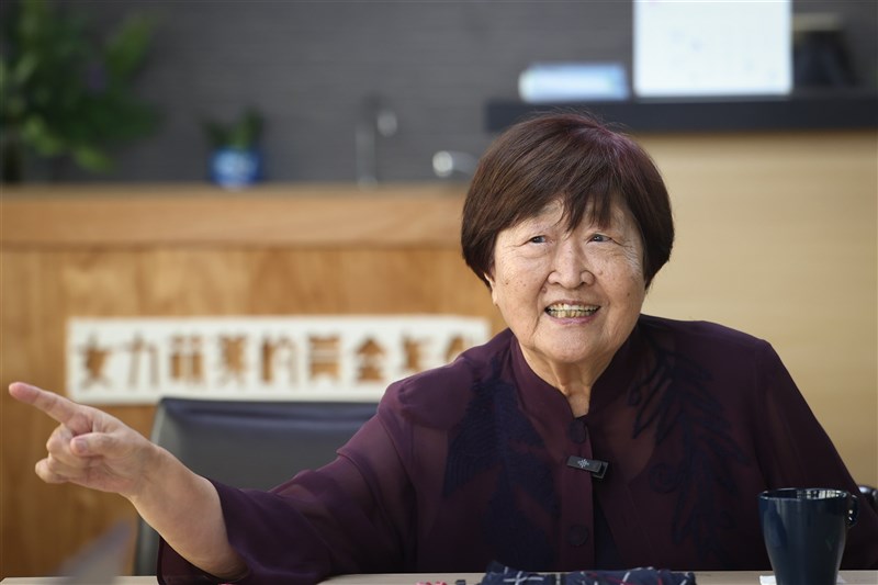 Former Changhua County Magistrate Chou Ching-yu speaks to CNA in an interview. Chou was among the wives who ran for public offices in the 1980s after their husbands were arrested in the 1979 Kaohsiung Incident.CNA photo Sept. 28, 2026