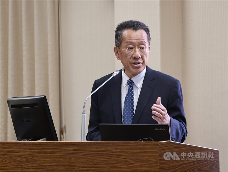 Defense Minister Wellington Koo on Monday. CNA photo Oct. 12, 2026