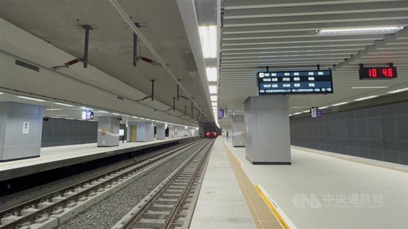 The original platforms at Tainan Station. CNA file photo