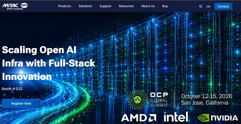 Graphic captured from MiTAC Computing official website