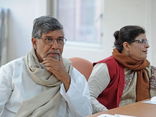 Nobel Prize winner Satyarthi learns about children