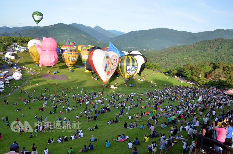 hot air balloon show