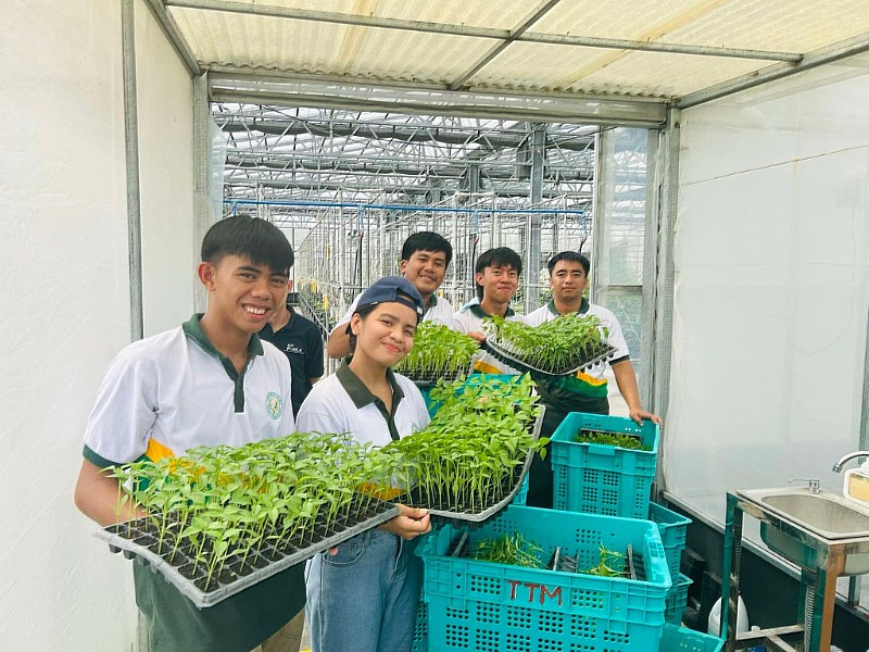 TTM in the Philippines is working with Don Mariano Marcos Memorial State University - North La Union Campus to train eight exceptional students in advanced agricultural techniques.