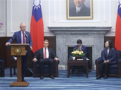 Visiting Australian parliamentarian touts bipartisan support for Taiwan