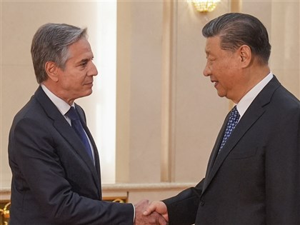 Blinken reiterates importance of cross-strait peace in meeting with Xi