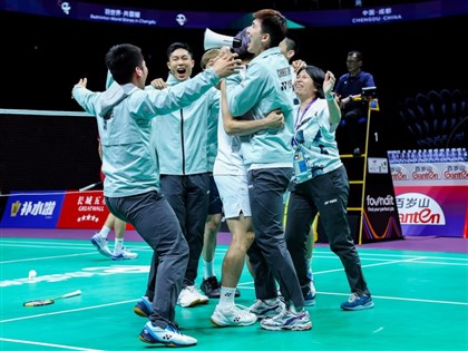 Taiwan men make history at badminton Thomas Cup
