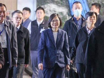 Former President Tsai Ing-wen departs for security forum in Canada