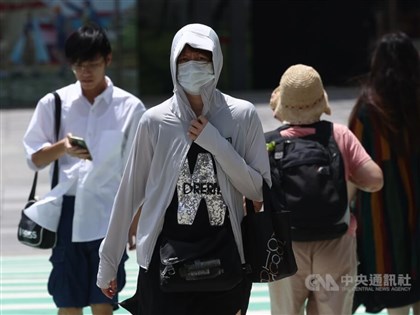 High UV, high heat forecast across Taiwan on Tuesday: CWA
