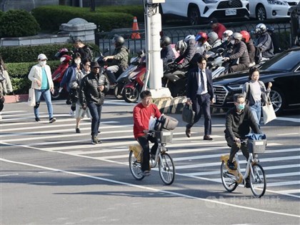 Frontal weather systems forecast to impact Taiwan Tuesday evening
