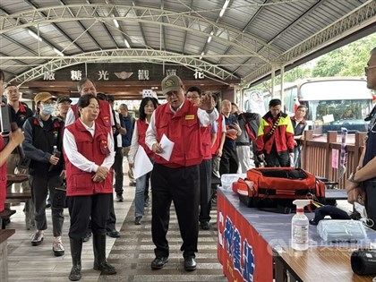 Hualien holds barrier lake disaster preparedness evacuation drills