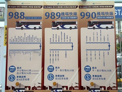 New Taipei launches 4 new commuter bus routes over Danjiang Bridge