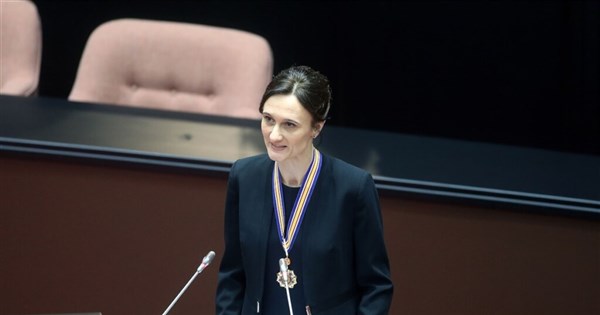 Lietuvos Atstovų rūmų pirmininkė Umilitė Nielsen kreipėsi į Taivano įstatymų leidžiamąją organizaciją