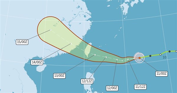 Tropical Storm Podul closing in on Taiwan - Focus Taiwan