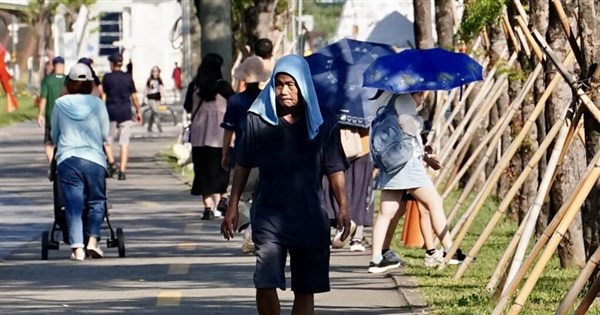 Greater Taipei faces 36°C-plus highs as Taiwan swelters