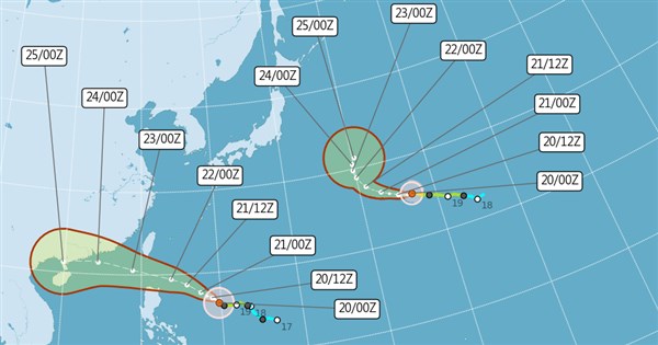 Sea, land warnings for Typhoon Ragasa to be issued Sunday: CWA