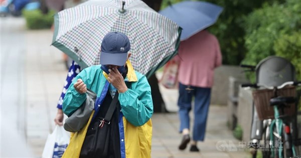 Rain expected Monday in northern Taiwan due to seasonal winds