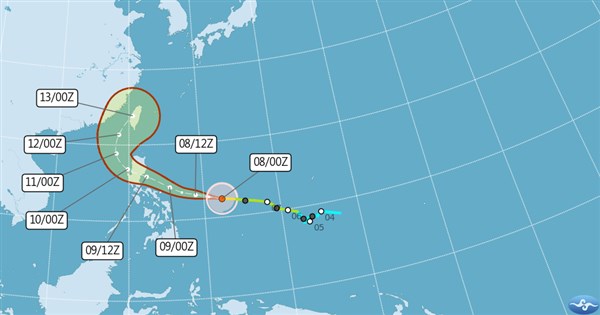 Tropical storm strengthens into typhoon; sunny to cloudy skies Saturday: ...