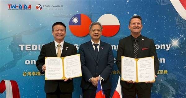 Taiwan, Poland sign drone industry MOU to build non-China supply chain