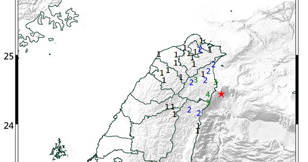 Erdbeben der Stärke 4,6 erschüttert Nordost-Taiwan - | Focus Taiwan