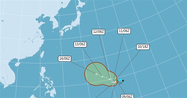 Potential typhoon will not affect Taiwan: CWA