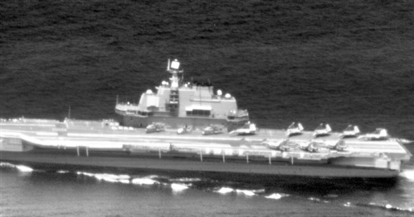 China's Liaoning aircraft carrier passes through Taiwan Strait: MND