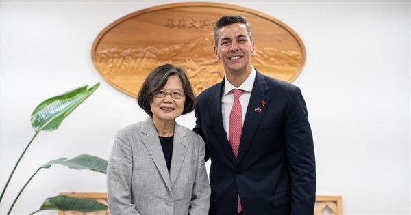 Paraguay President Santiago Peña meets Tsai Ing-wen, wraps up Taiwan visit