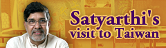 Kailash Satyarthi to visit Taiwan