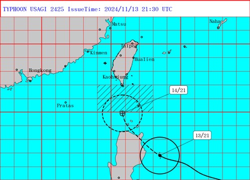 Taiwan keluarkan peringatan laut untuk Taifun Usagi