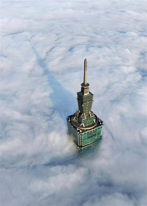 Pemandangan Taipei 101 di atas awan yang buat warganet terpukau