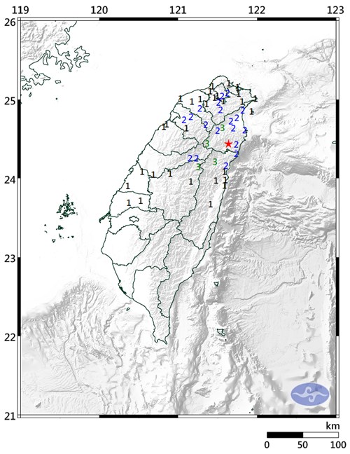 Gempa bermagnitudo 4,7 mengguncang Kabupaten Yilan