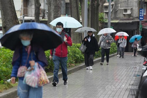 CWA: Dua fron cuaca akan bawa hujan di seluruh Taiwan pekan ini 