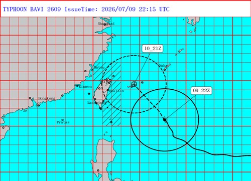 Taiwan keluarkan peringatan darat untuk Taifun Bavi