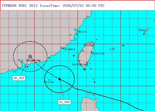 Peringatan laut untuk Topan Noul dicabut