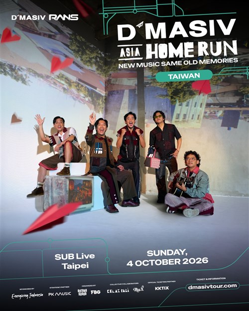 D’MASIV umumkan konser di Taiwan pada 4 Oktober