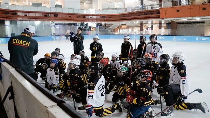 Mantan pemain hoki es nasional Taiwan, Brandon Hsiao mengadakan kamp pelatihan di Jakarta dari 30 Juni hingga 6 Juli. (Sumber Foto : Lee Chia-chen)