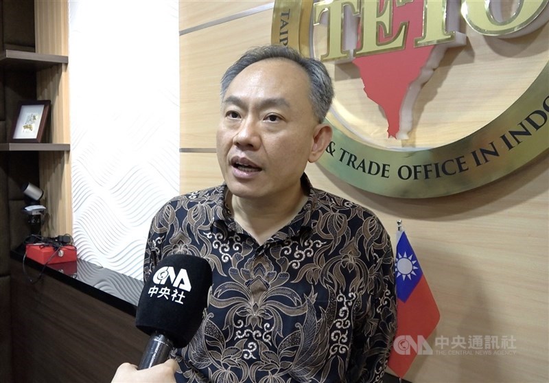 Deputi Perwakilan Taiwan di Indonesia, Steve Chen, saat diwawancarai CNA baru-baru ini. (Sumber Foto : CNA)