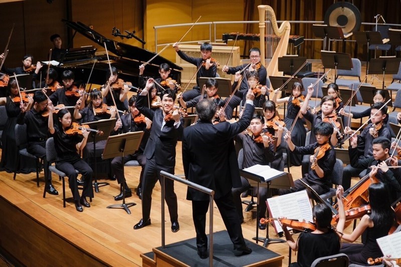 The National Symphony Youth Orchestra tampil di Singapura pada bulan Agustus. (Sumber Foto : NSO)