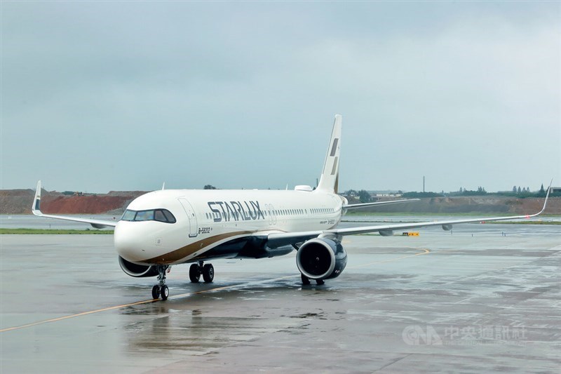 Sebuah pesawat Starlux Airline. (Sumber Foto : Dokumentasi CNA)