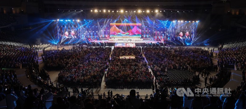 Malam perayaan Hari Nasional ke-113 Republik Tiongkok (Taiwan) yang diadakan di Taipei Dome pada Sabtu. (Sumber Foto : CNA, 5 Oktober 2024)