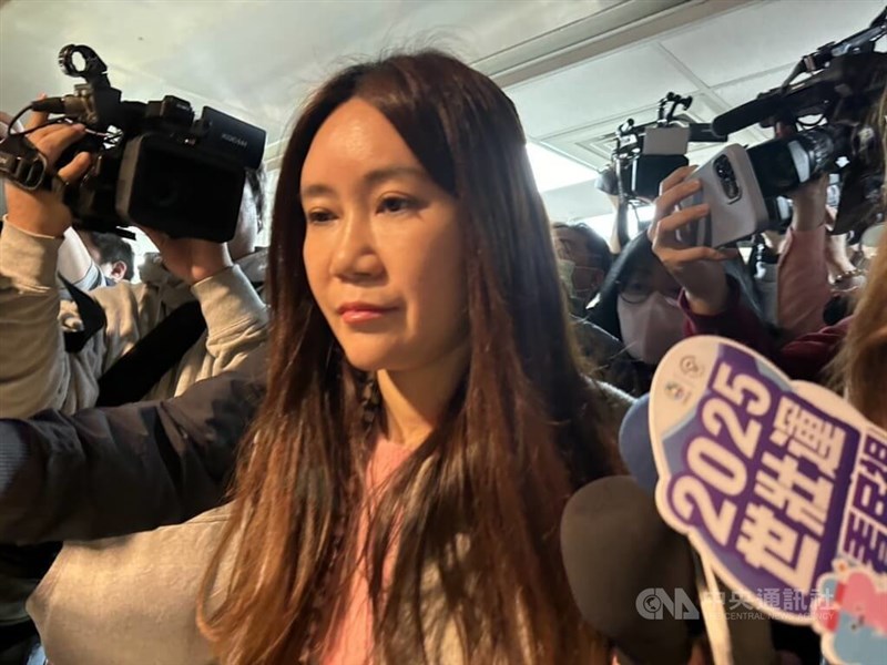 Chen E-jun, anggota Dewan Kota Taipei dari DPP. (Sumber Foto : CNA, 12 Februari 2025)