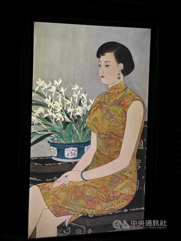 Orchid, sebuah lukisan karya pelopor seniman wanita Chen Chin. (Sumber Foto : CNA, 22 April 2025)