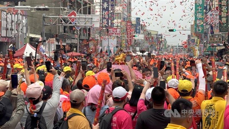 Ziarah Mazu Baishatun tahun 2025. (Sumber Foto : CNA, 3 Mei 2025)