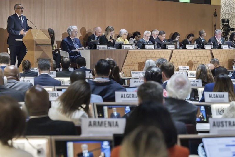 Sidang Majelis Kesehatan Dunia ke-78 diadakan di Jenewa, Swiss. (Sumber Foto : AP)