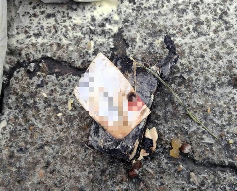 Sebuah insiden kebakaran truk sampah dipicu baterai litium bekas yang dibuang warga terjadi pada Selasa. (Sumber Foto : Pemerintah Kota Taichung)