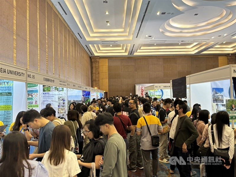 Taiwan Higher Education Fair Indonesia di Jakarta, Sabtu. (Sumber Foto : CNA, 9 Agustus 2025)